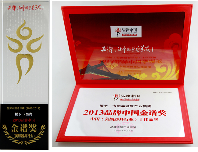 KAKUSANは2013“ブランドの中国の金譜賞”を光栄に獲得するのを熱烈に祝賀する
